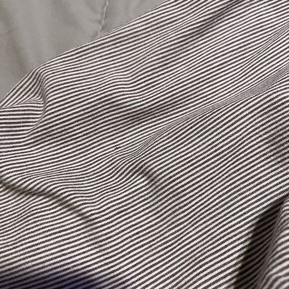 New Direction Black White Striped Henley Long Sleeve Top Womens Size 2X Peasant - Picture 8 of 11